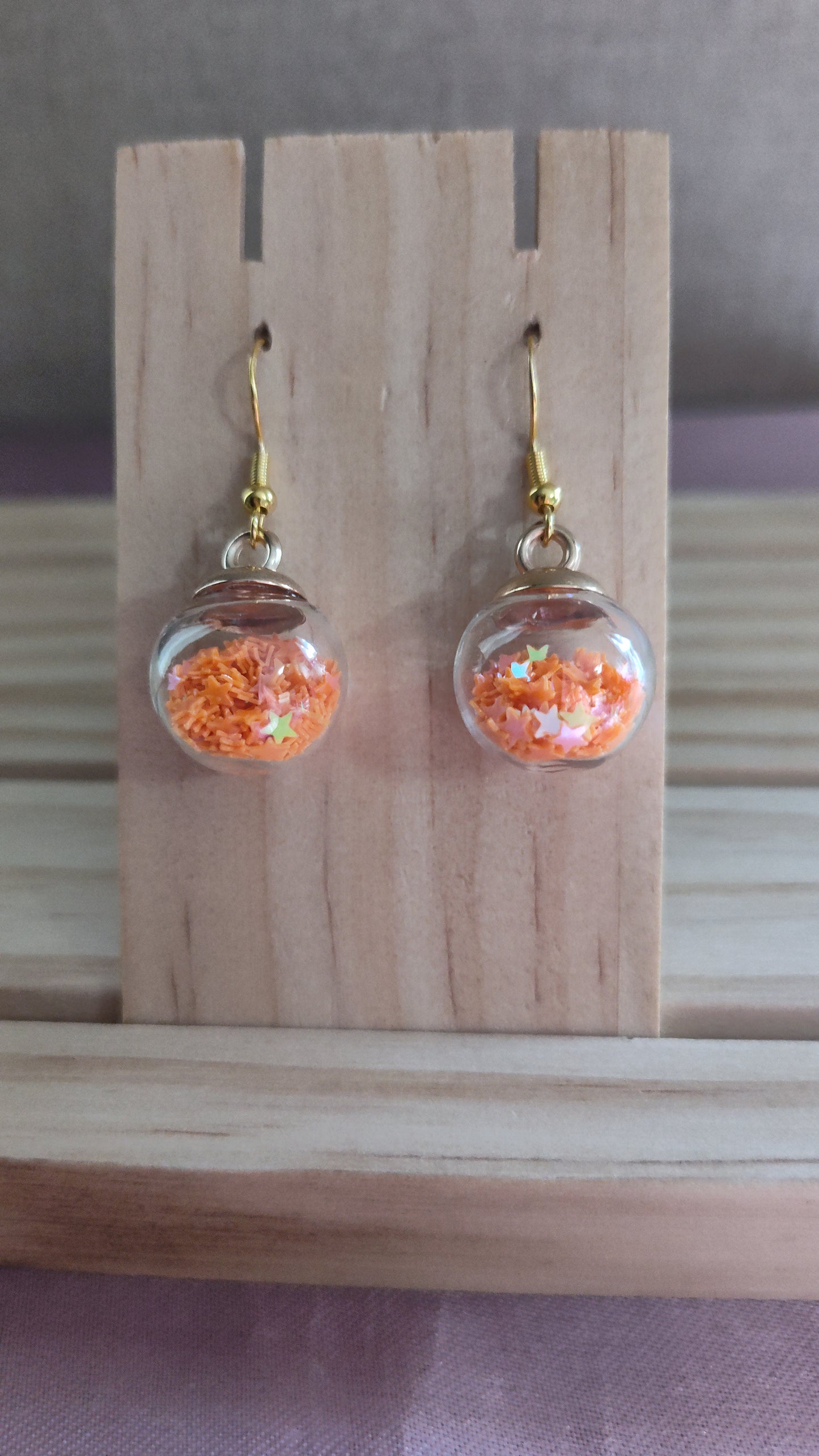 Glass Ball Earrings- CLEARANCE