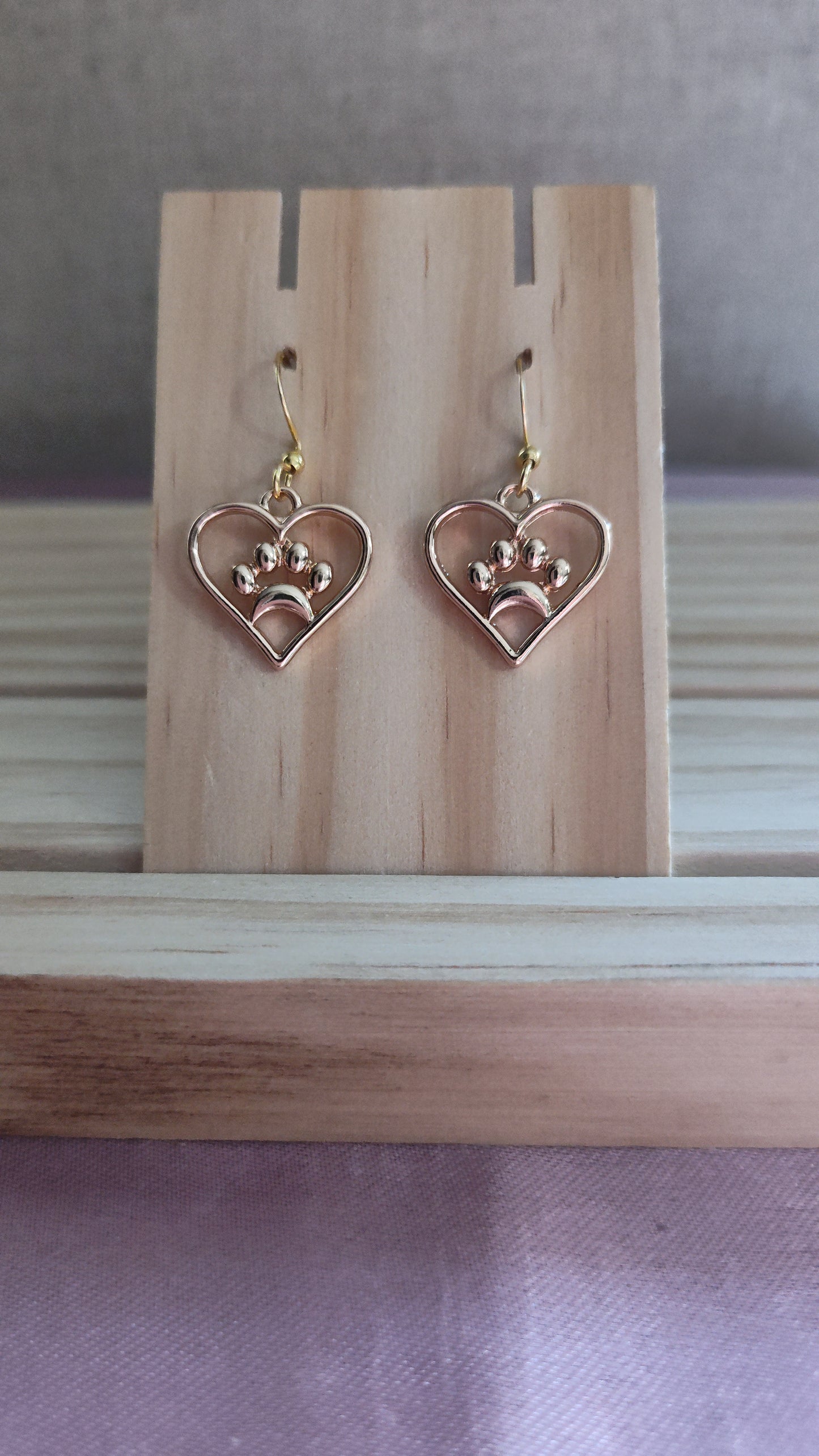 Heart Paw Earrings- SALE