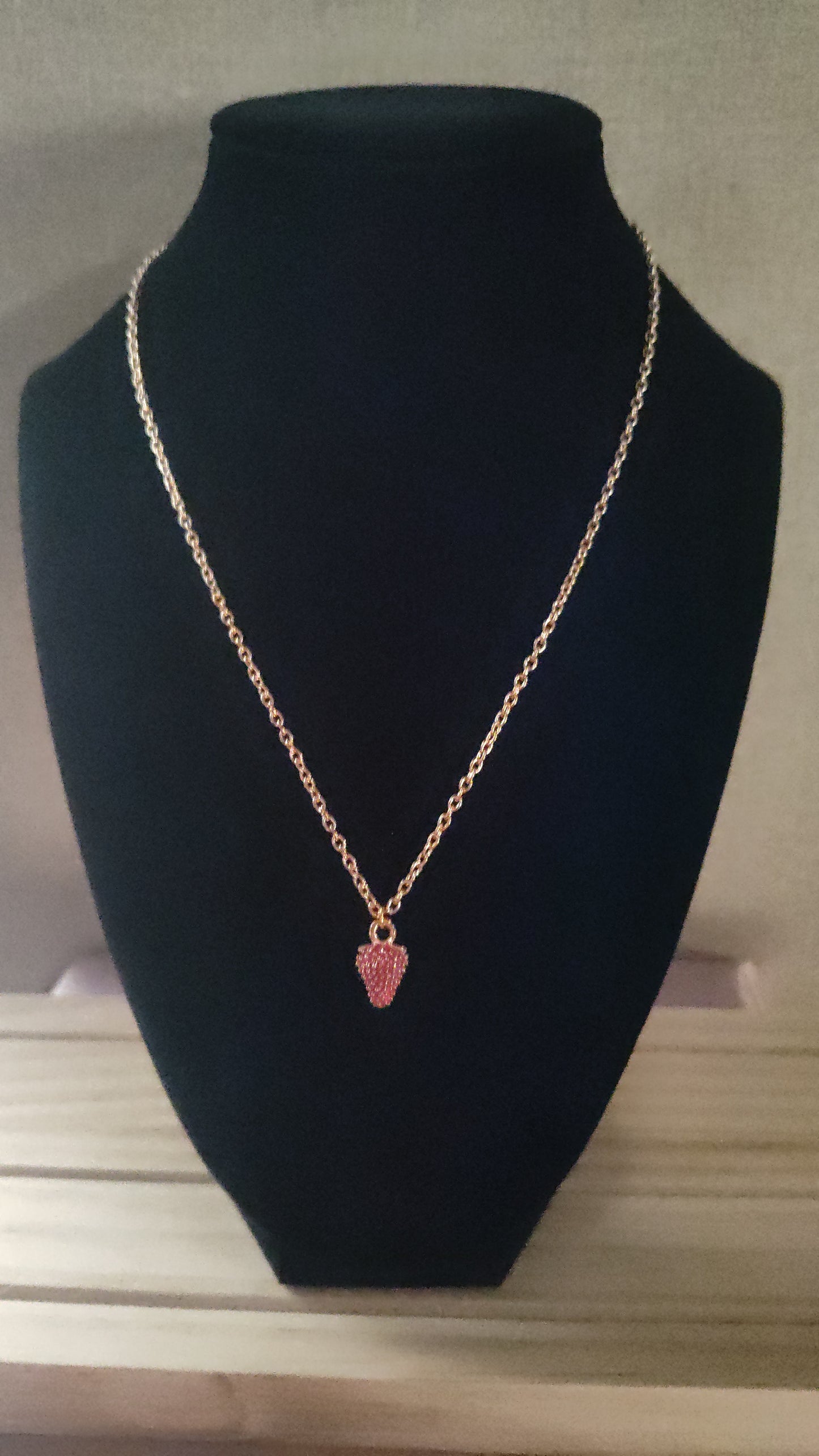 Strawberry Necklace- CLEARANCE