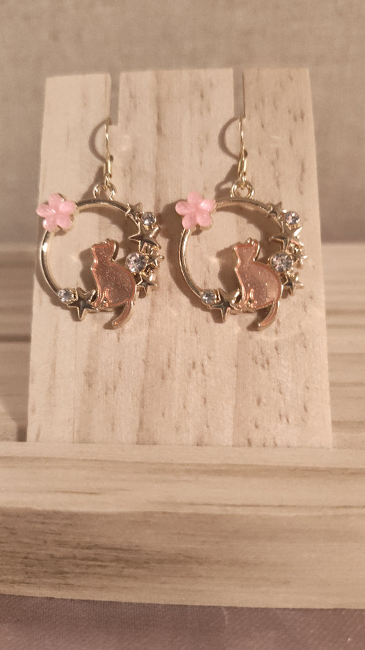 Cat Earrings- SALE