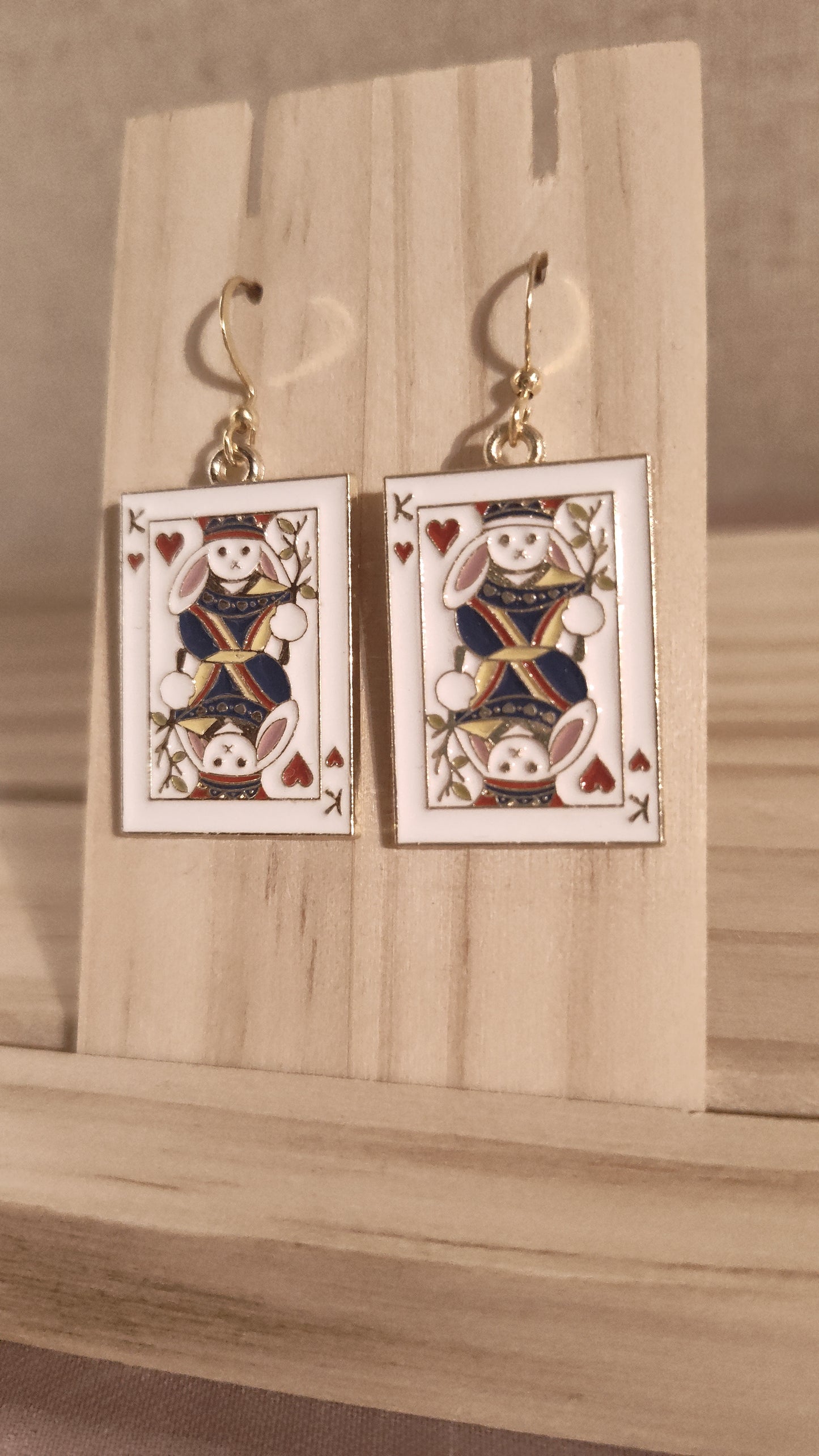 Poker Card Earrings- SALE- Discontinued item