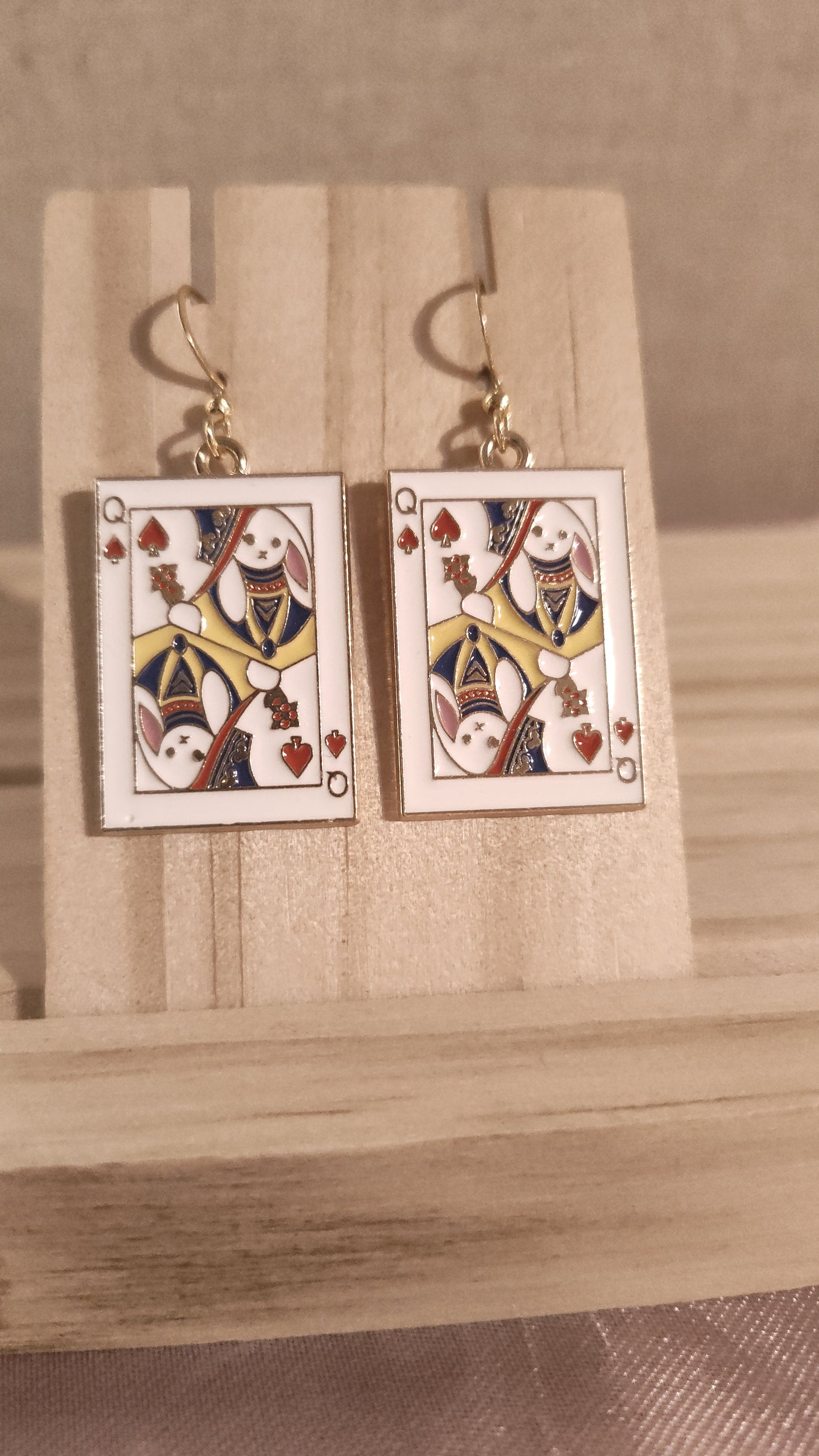 Poker Card Earrings- SALE- Discontinued item