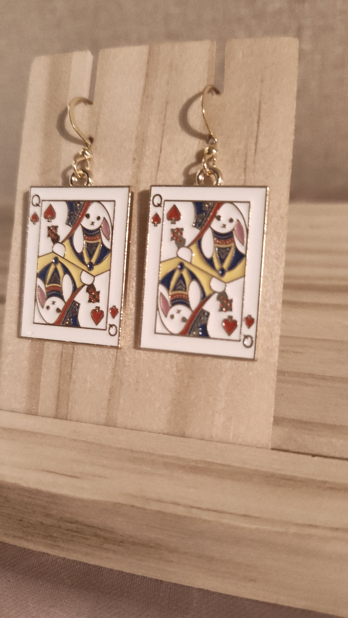 Poker Card Earrings- SALE- Discontinued item