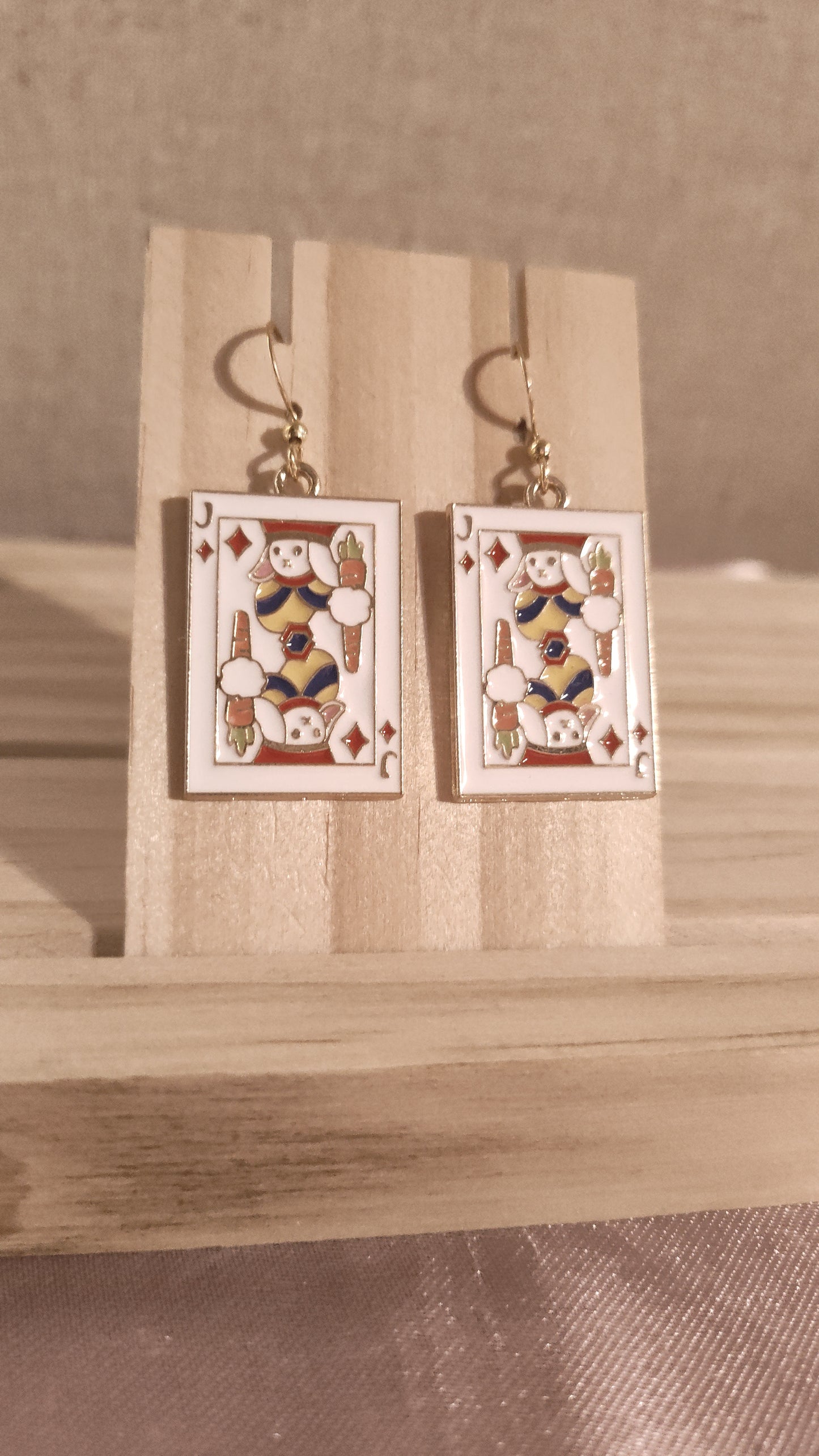 Poker Card Earrings- SALE- Discontinued item