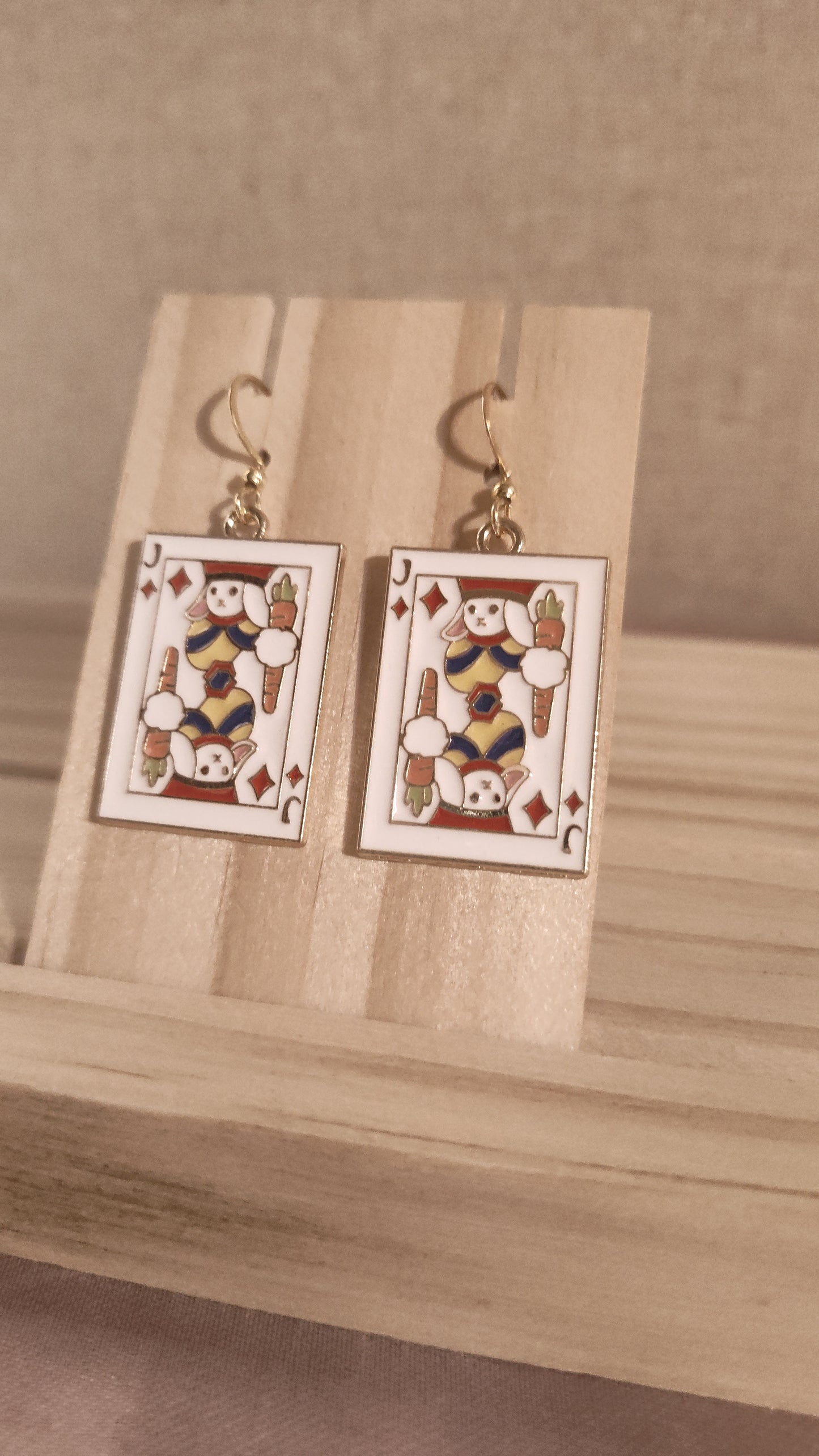 Poker Card Earrings- SALE- Discontinued item