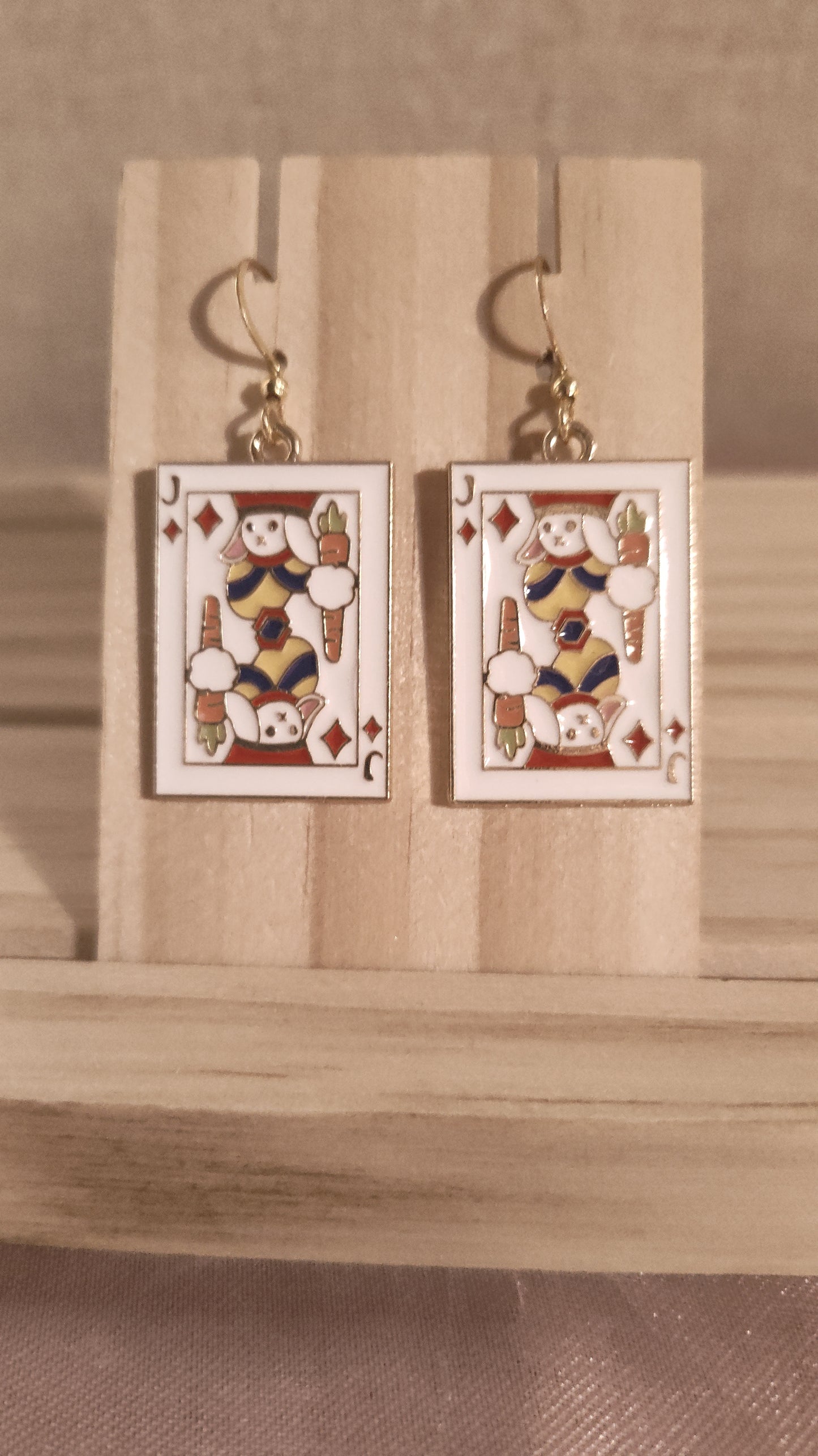 Poker Card Earrings- SALE- Discontinued item