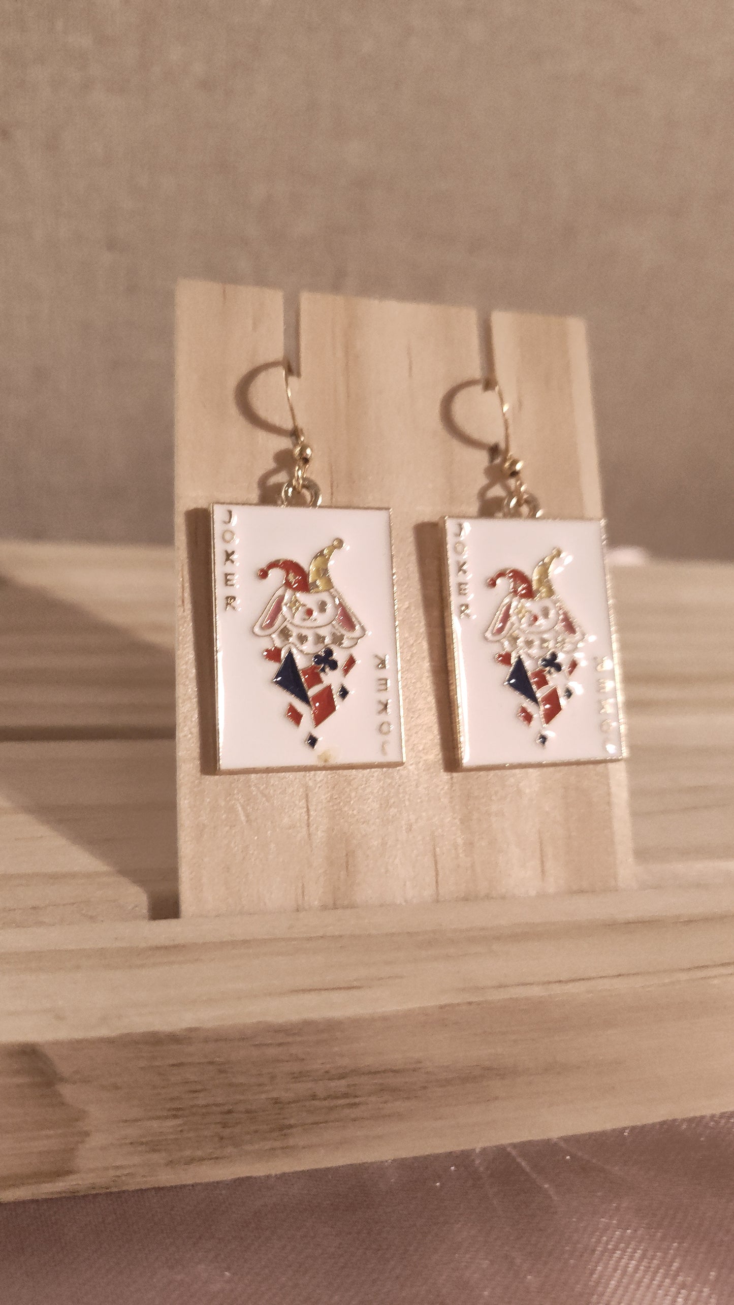 Poker Card Earrings- SALE- Discontinued item