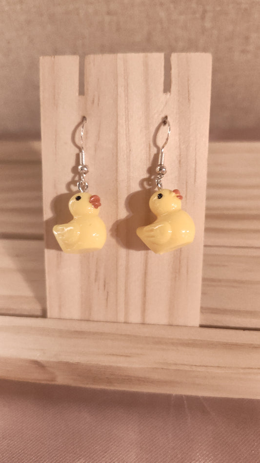 Rubber Ducky Earrings- CLEARANCE