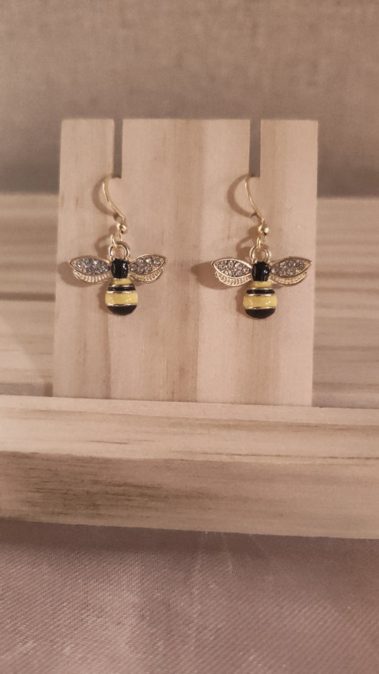 Bee Earrings- CLEARANCE