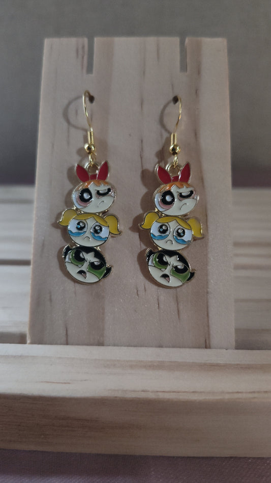 Powerpuff Girls Earrings- SALE