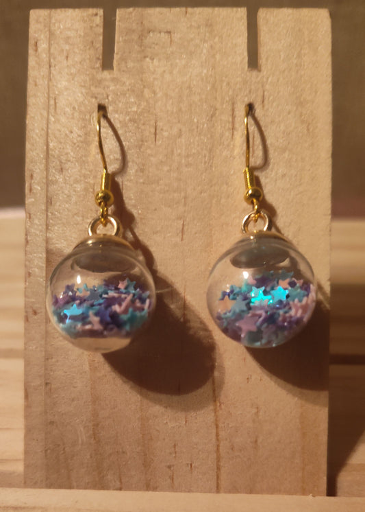 Glass Ball Earrings- CLEARANCE