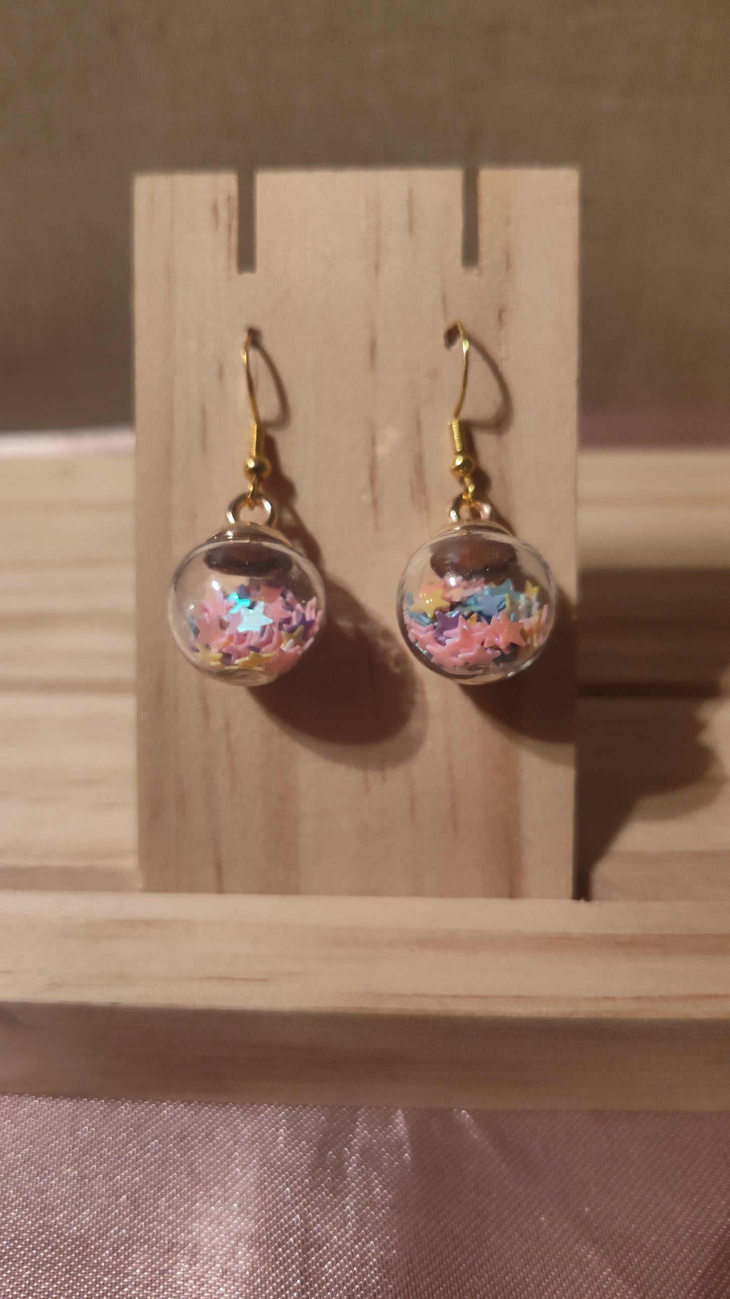 Glass Ball Earrings- CLEARANCE