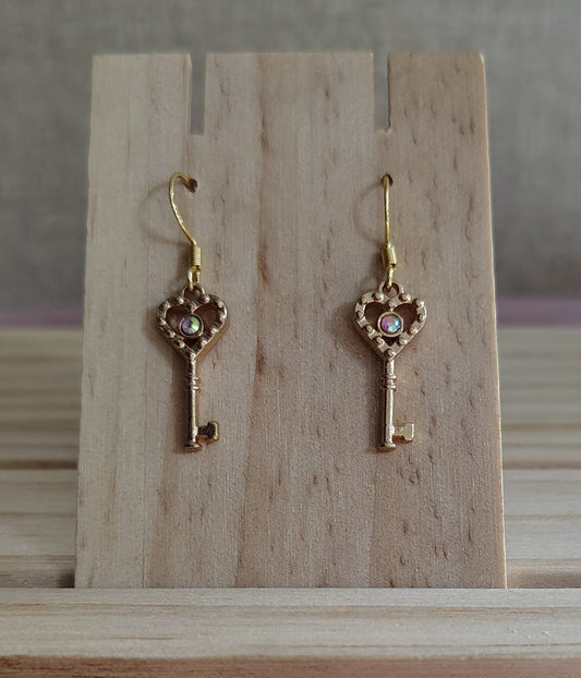 Key Earrings- CLEARANCE- Discontinued item