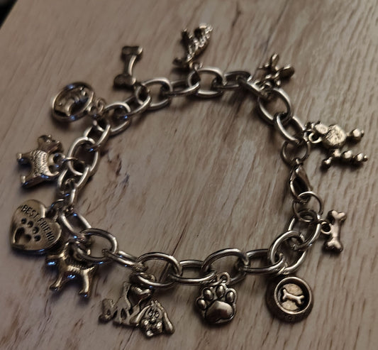 Cute Dog Charm Bracelet- SALE