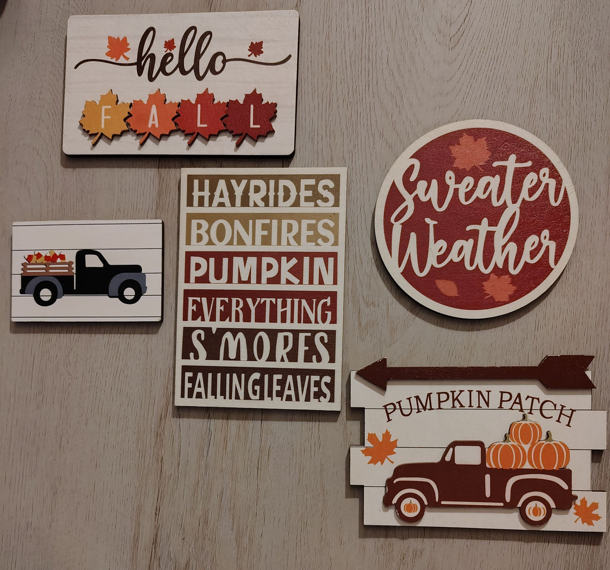 Fall Tiered Tray Decor