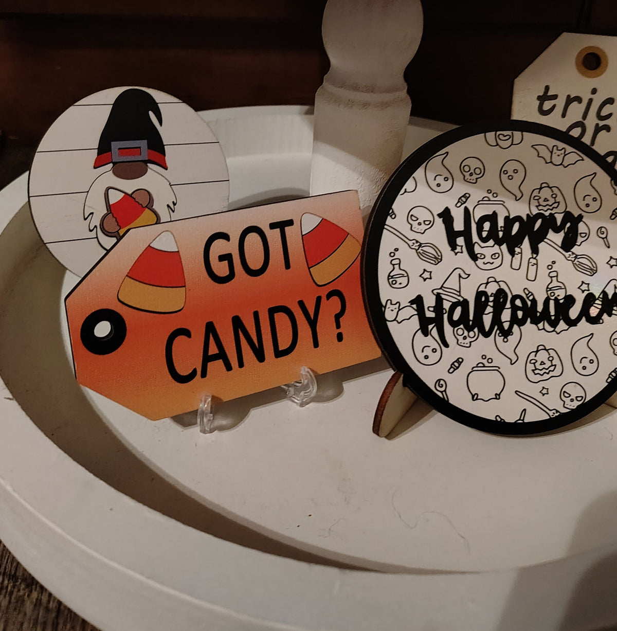 Halloween Tiered Tray Decor
