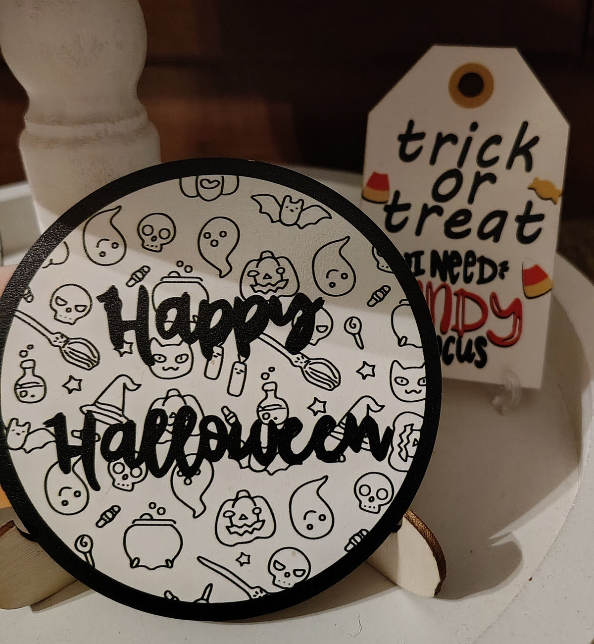 Halloween Tiered Tray Decor