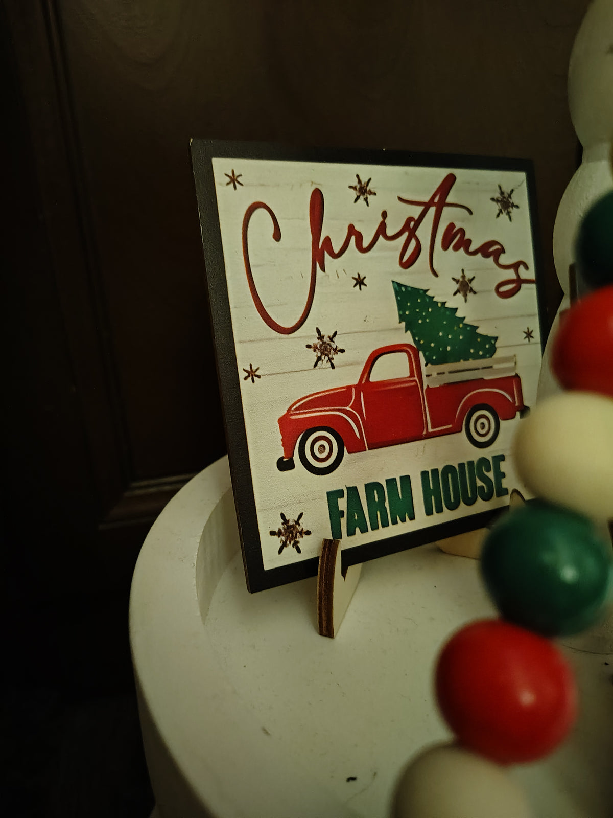 Christmas Tiered Tray Decor