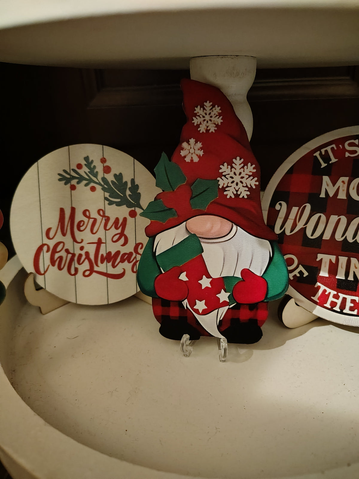Christmas Tiered Tray Decor