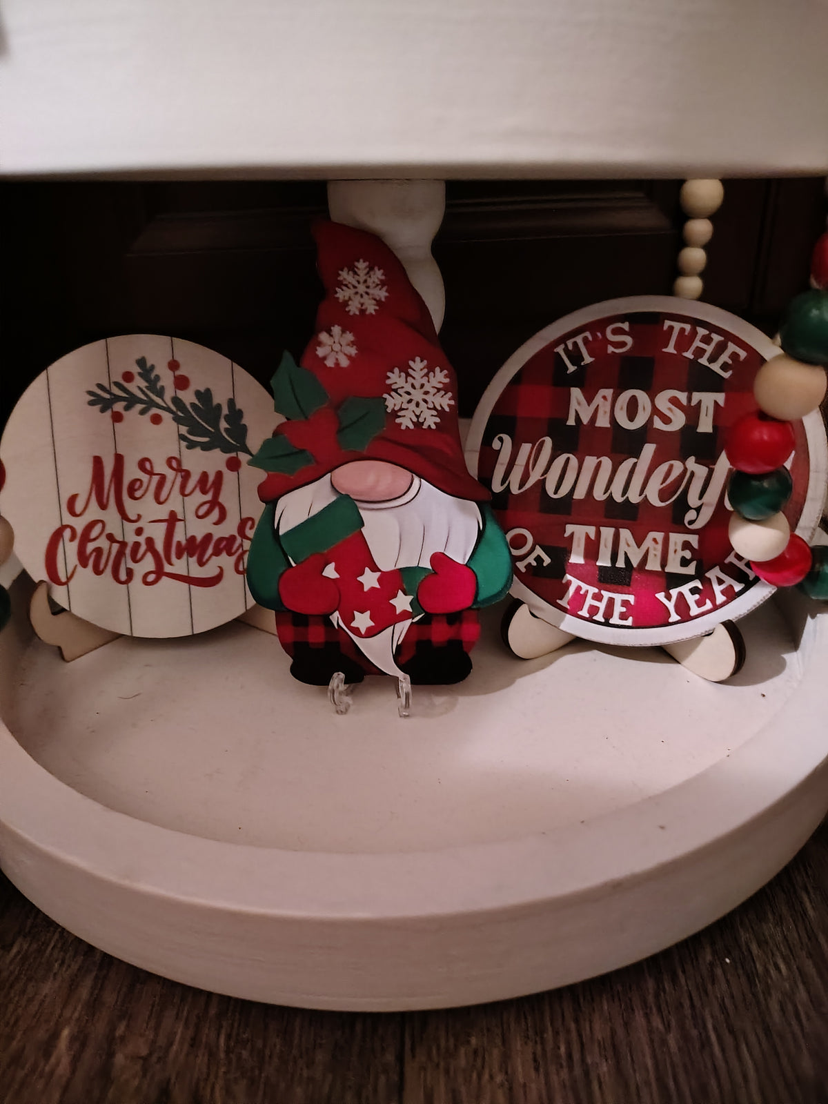 Christmas Tiered Tray Decor