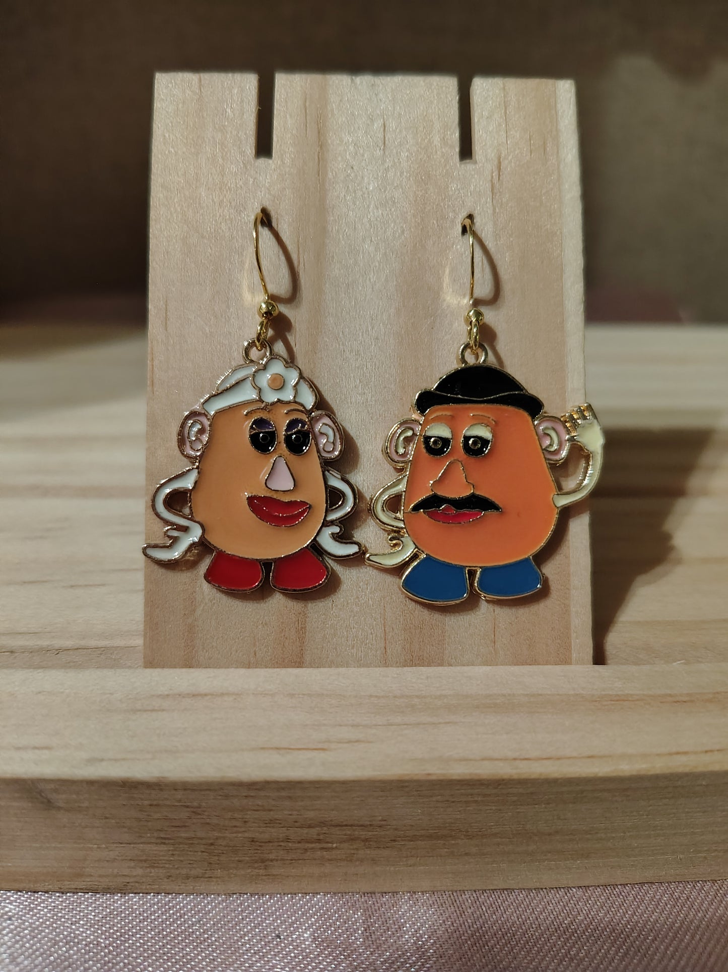 Mr & Mrs Potato Head Earrings