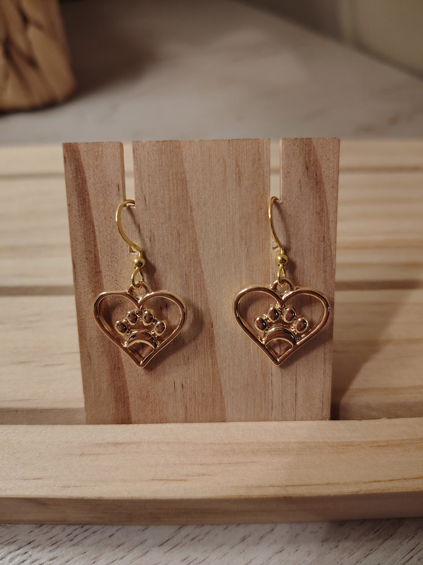 Heart Paw Earrings
