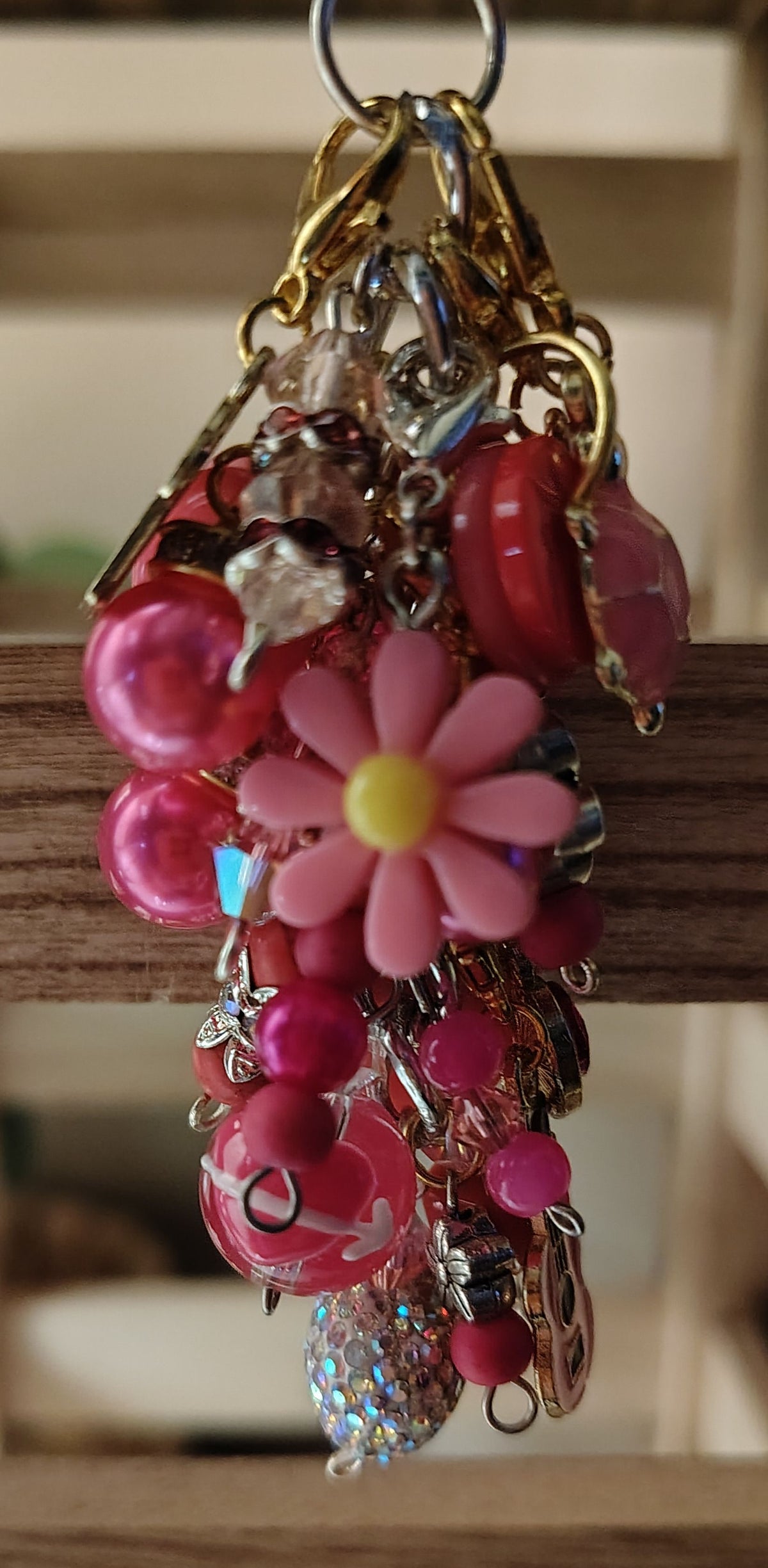 Chunky Pink Keychain