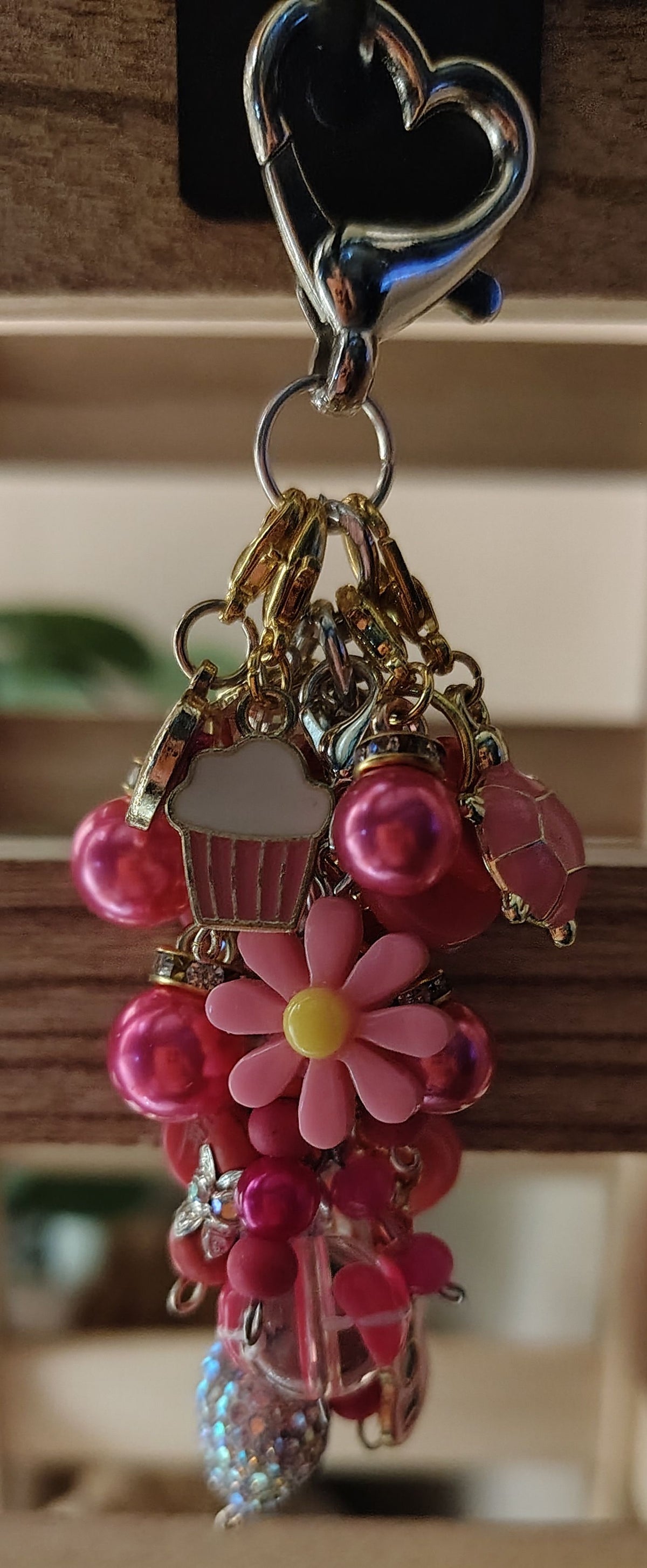 Chunky Pink Keychain