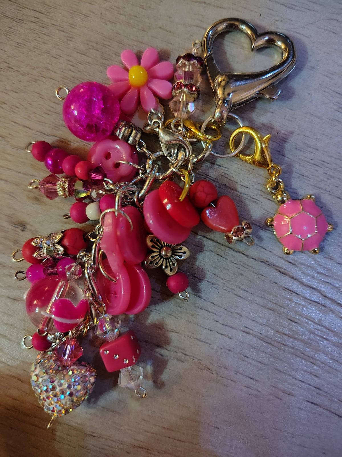 Chunky Pink Keychain