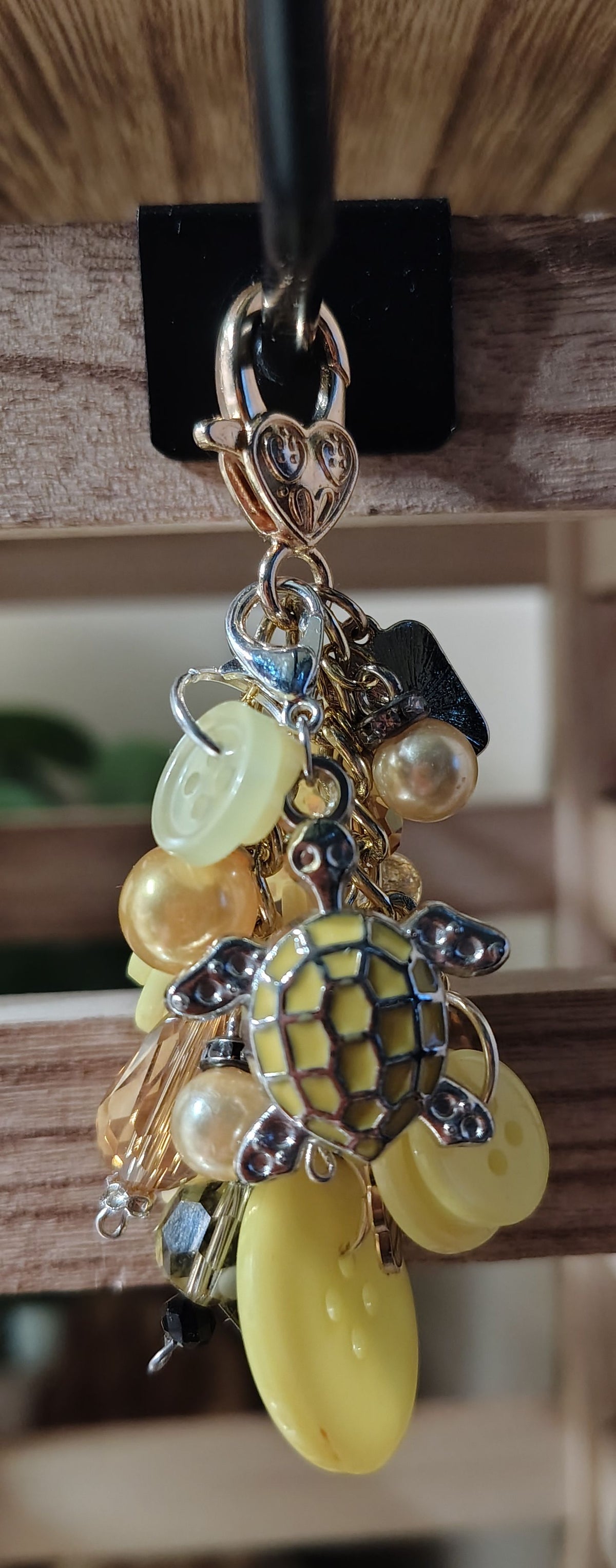 Chunky Yellow Keychain/Bag Bling