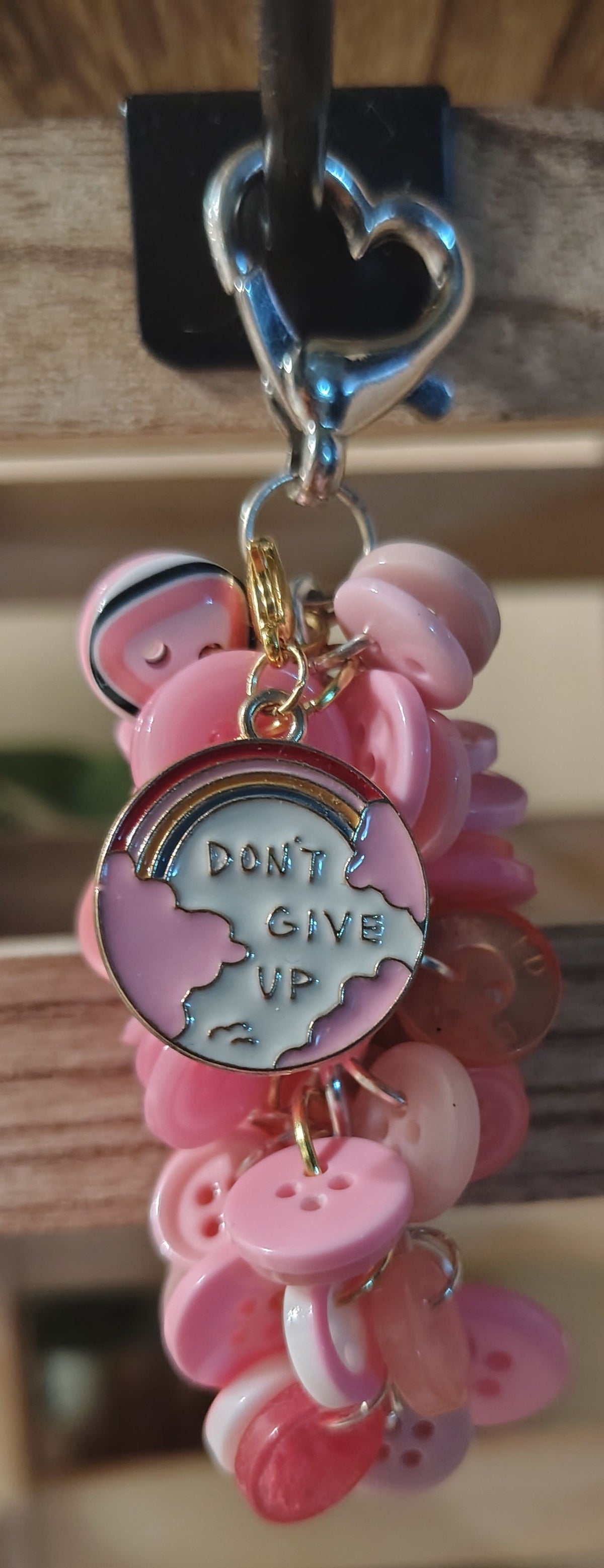 Chunky Button Keychain