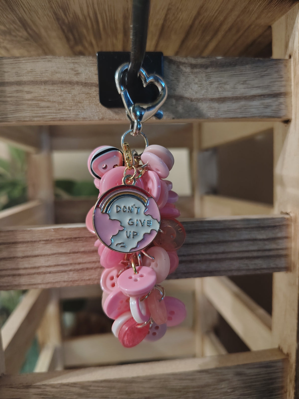 Chunky Button Keychain