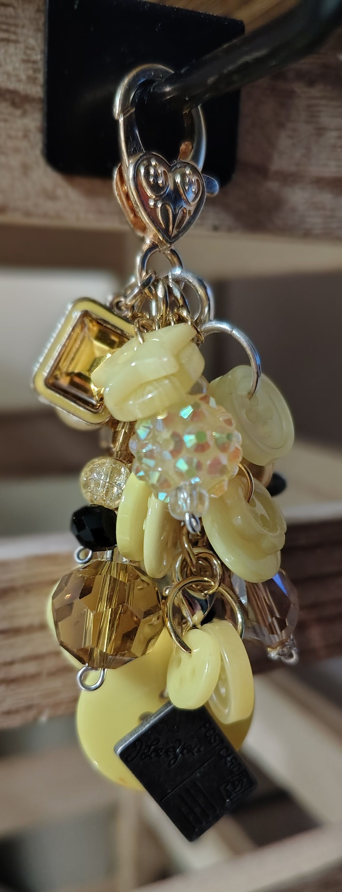 Chunky Yellow Keychain/Bag Bling