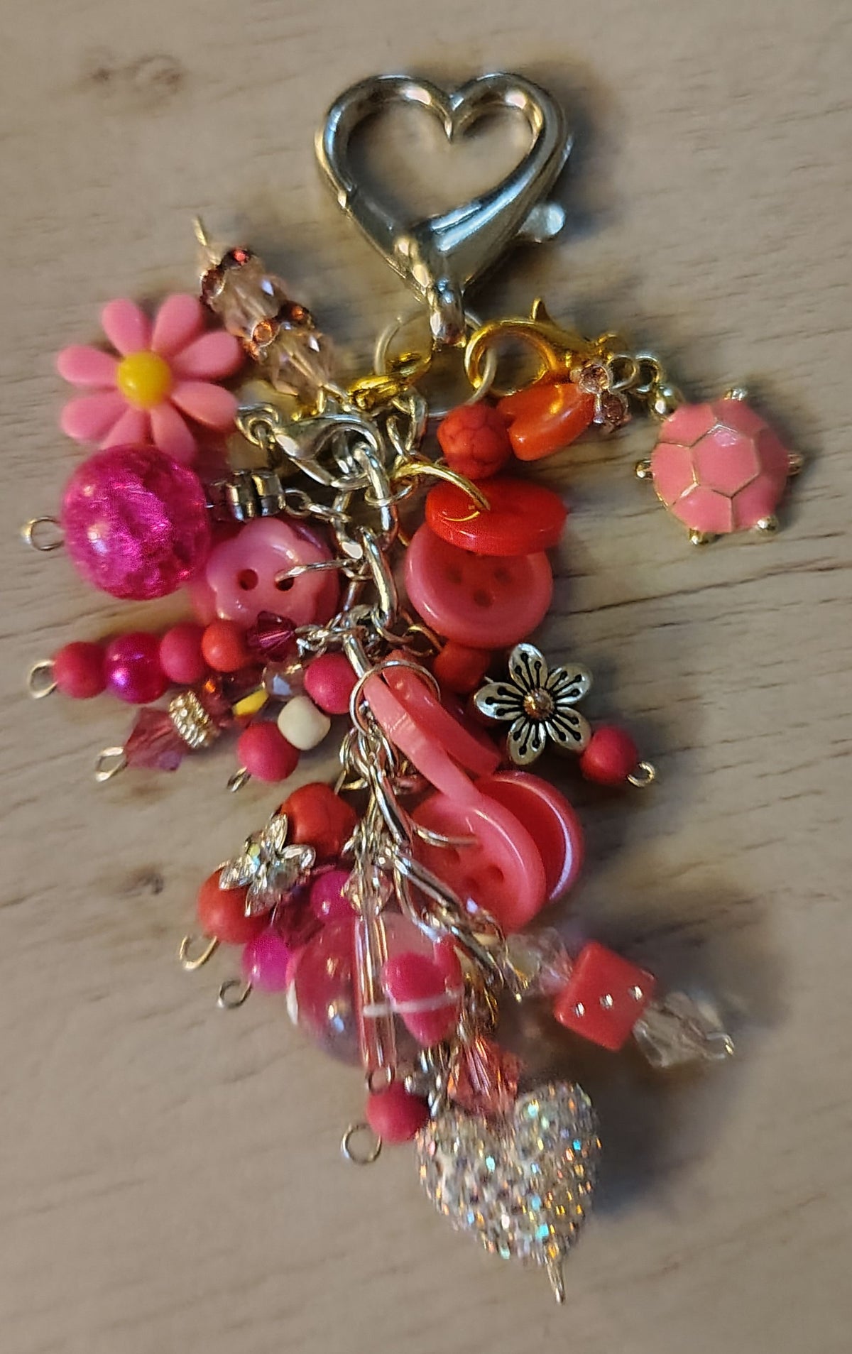 Chunky Pink Keychain