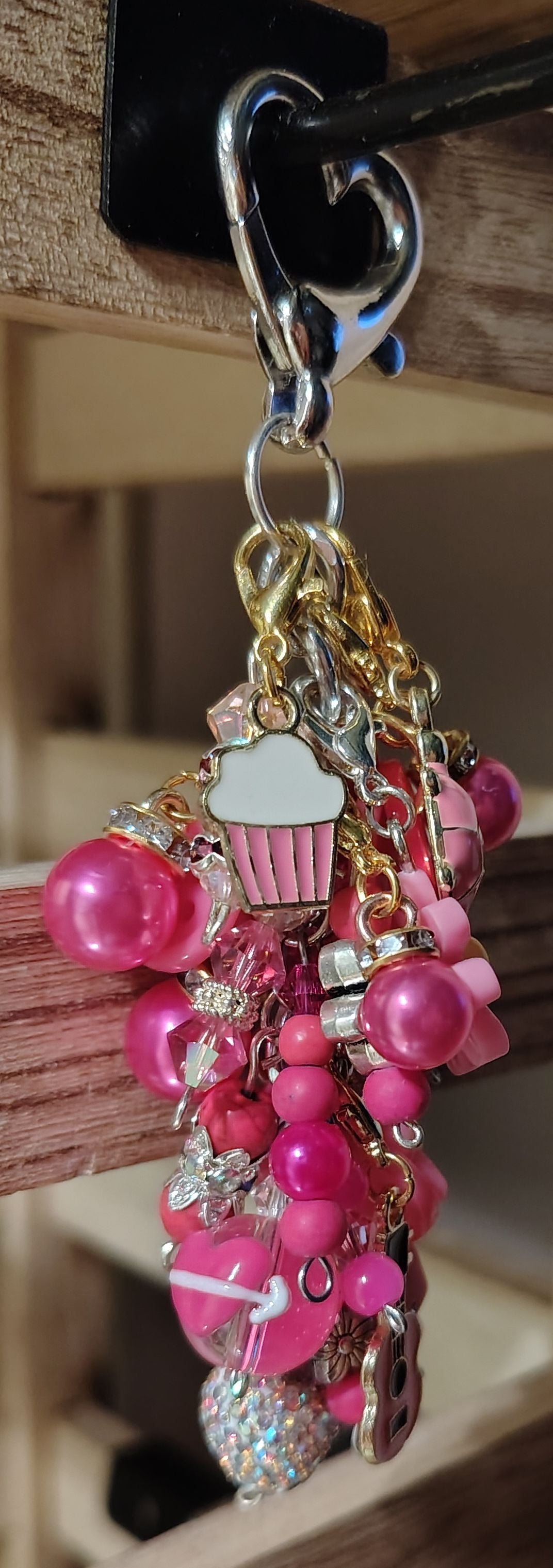 Chunky Pink Keychain