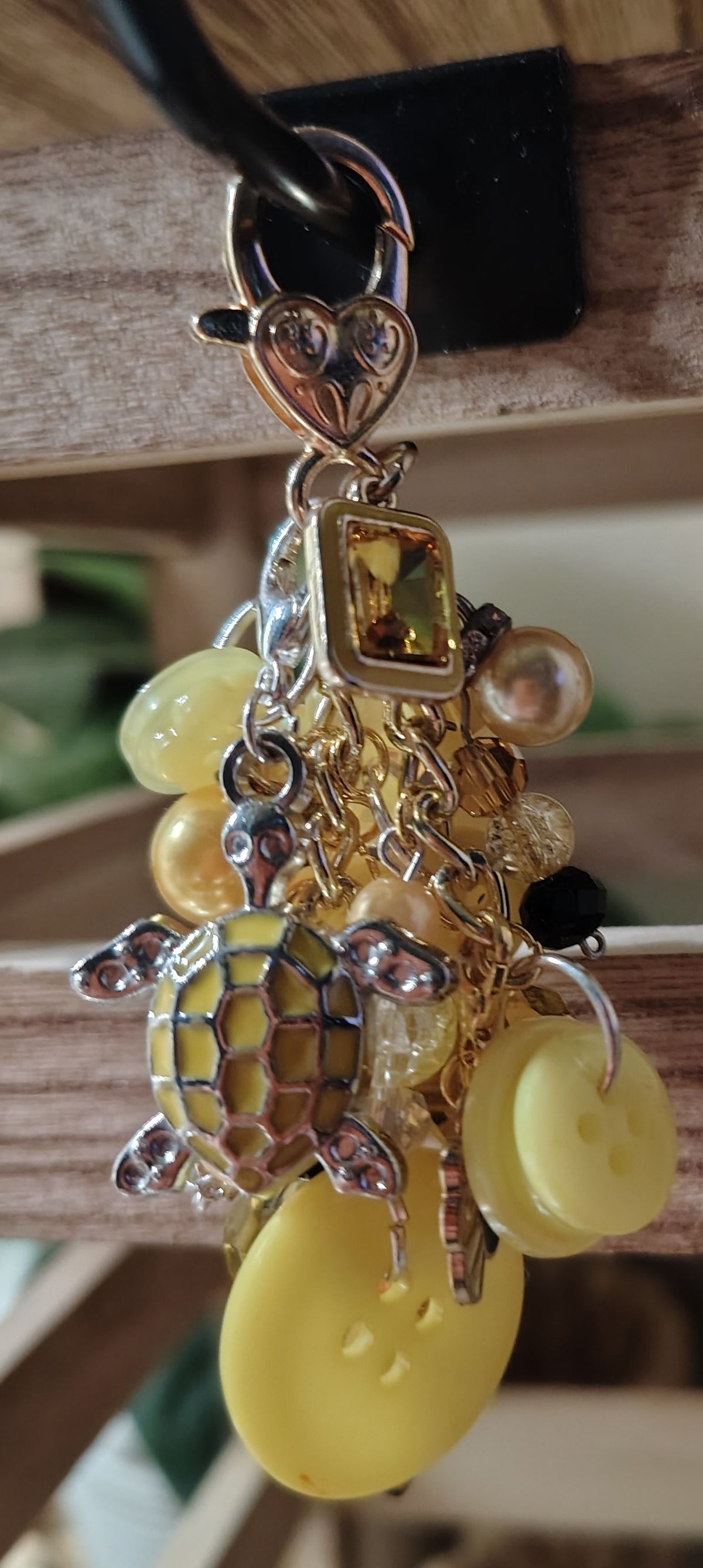 Chunky Yellow Keychain/Bag Bling