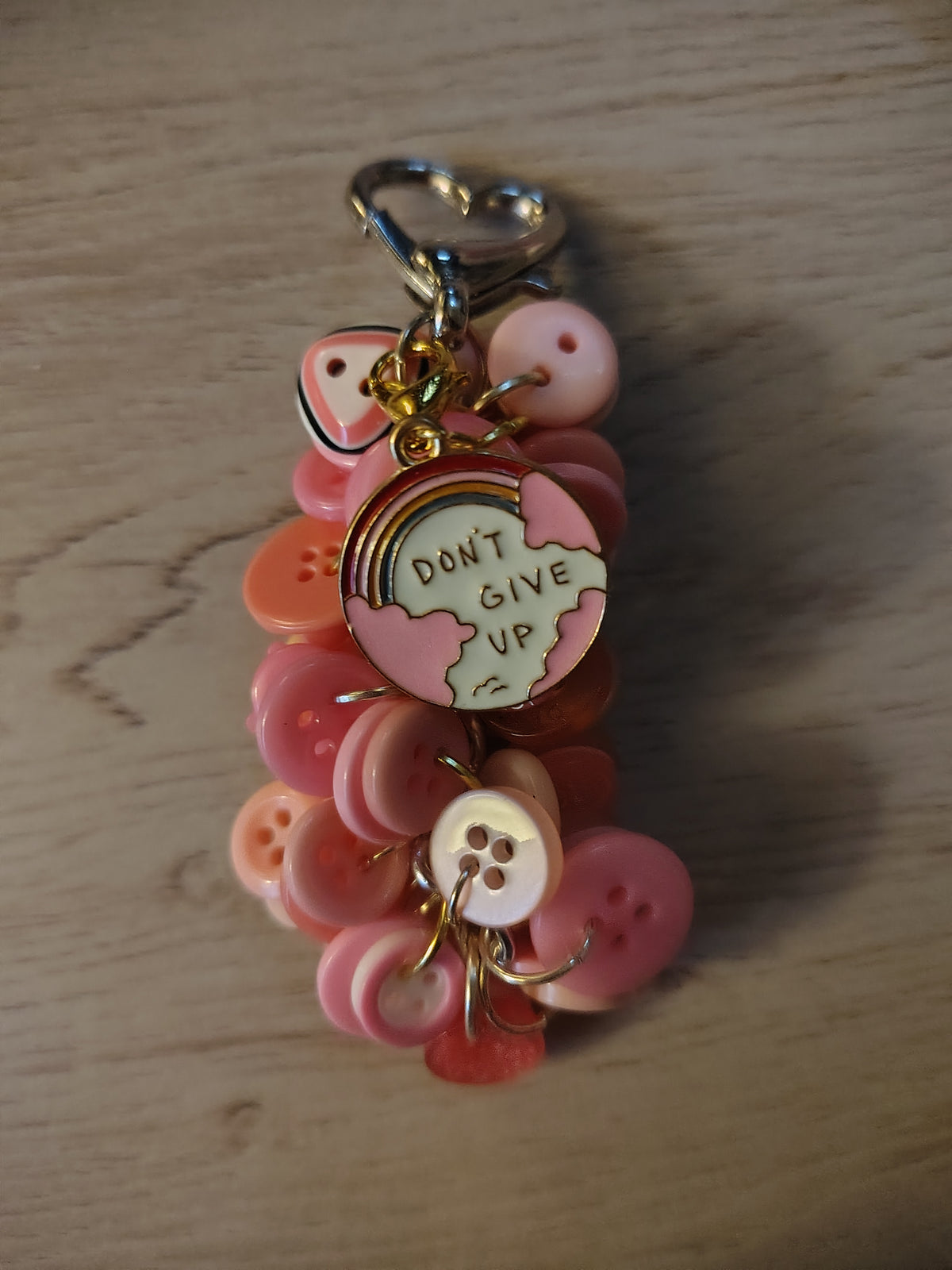 Chunky Button Keychain
