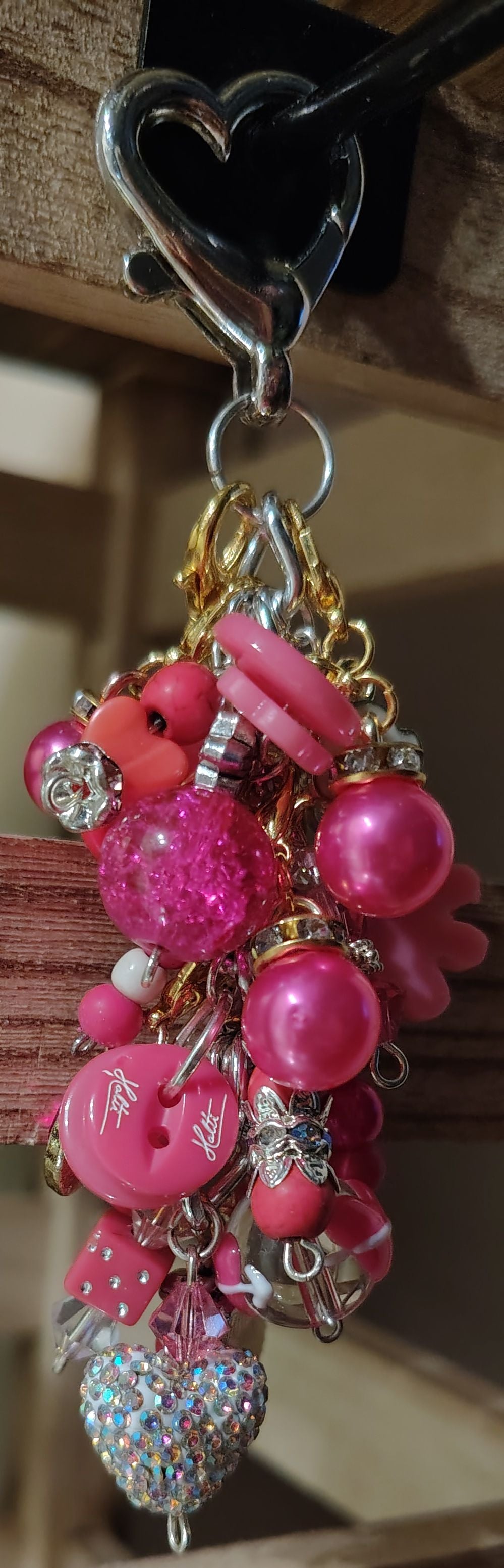 Chunky Pink Keychain
