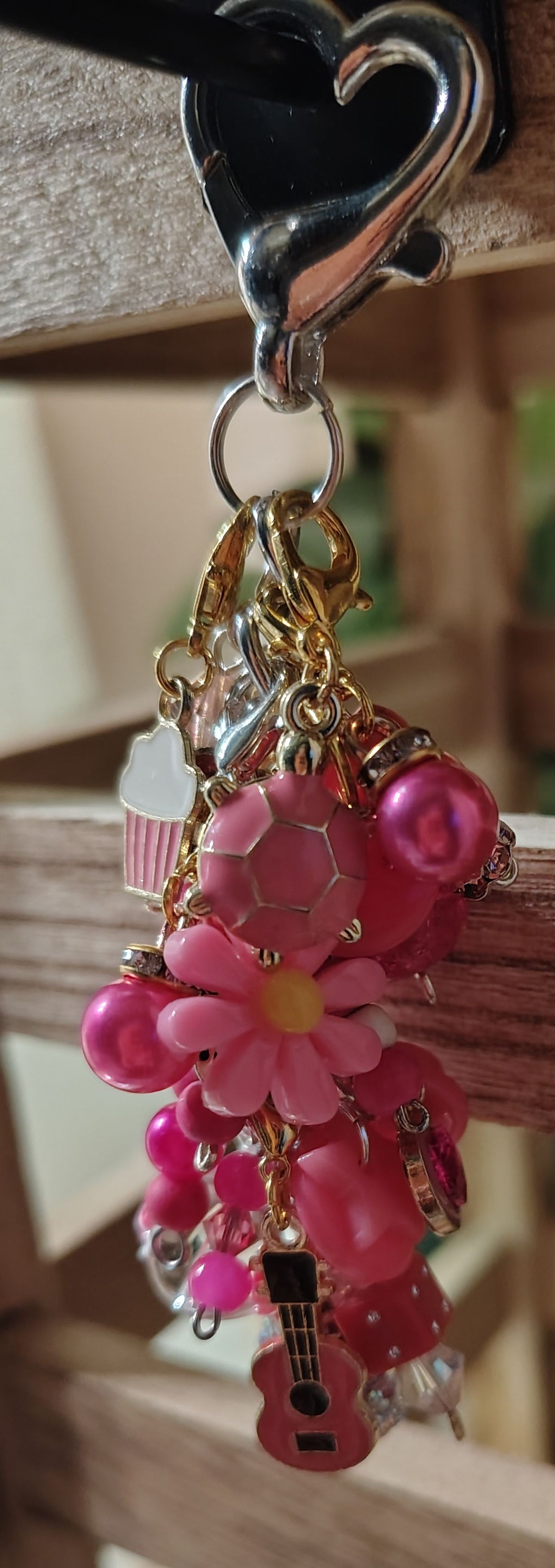 Chunky Pink Keychain