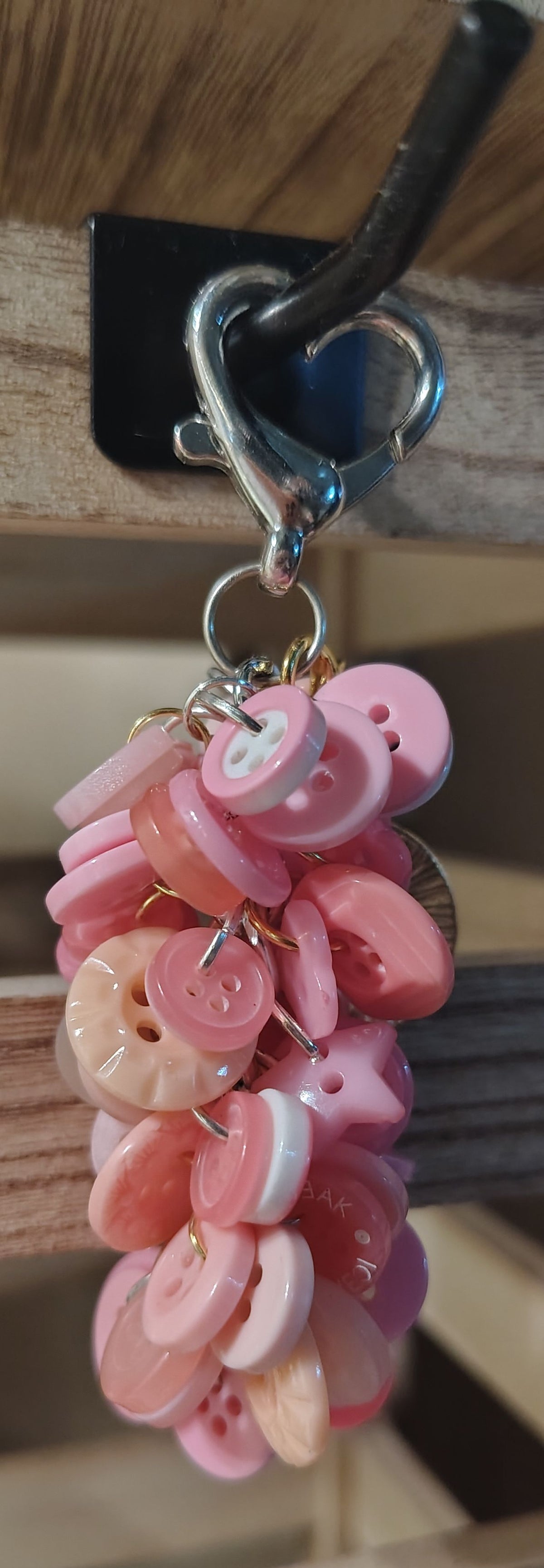 Chunky Button Keychain