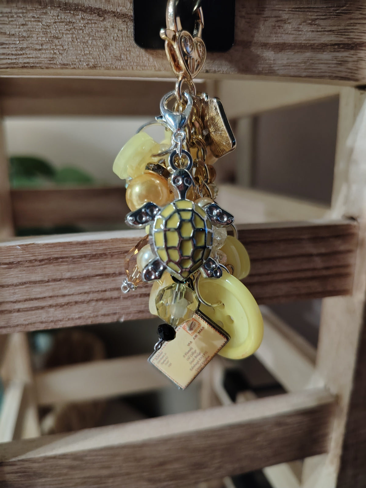 Chunky Yellow Keychain/Bag Bling
