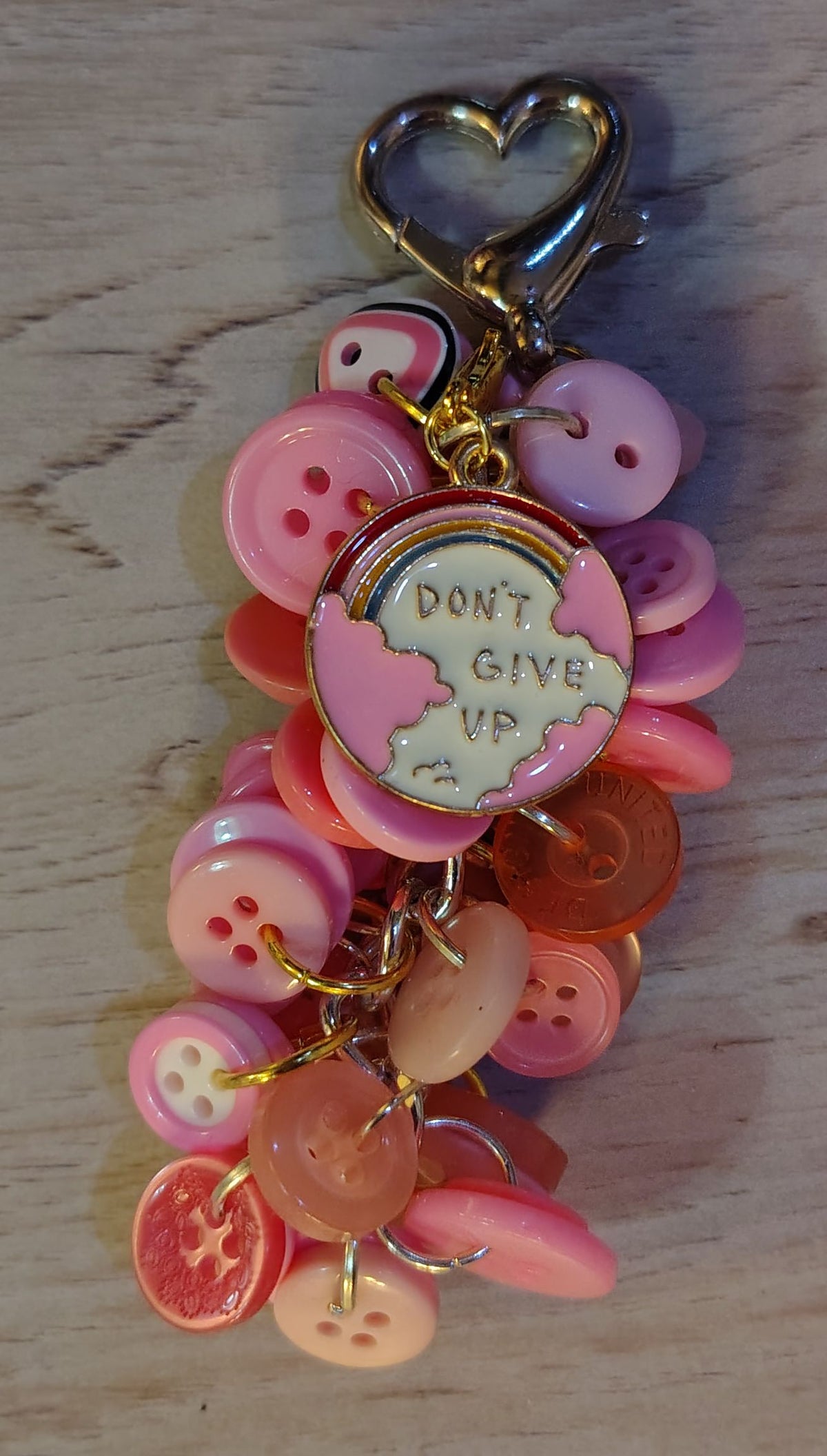Chunky Button Keychain